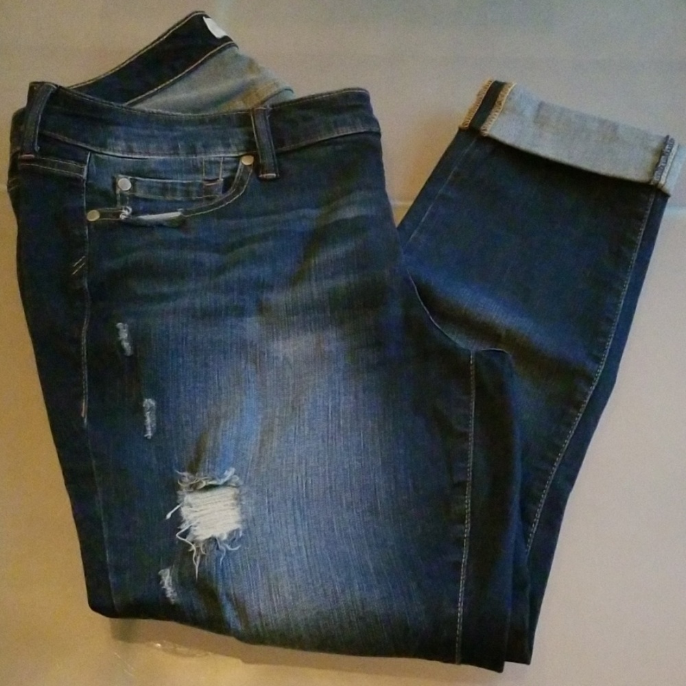 Torrid Distressed Boyfriend Jean